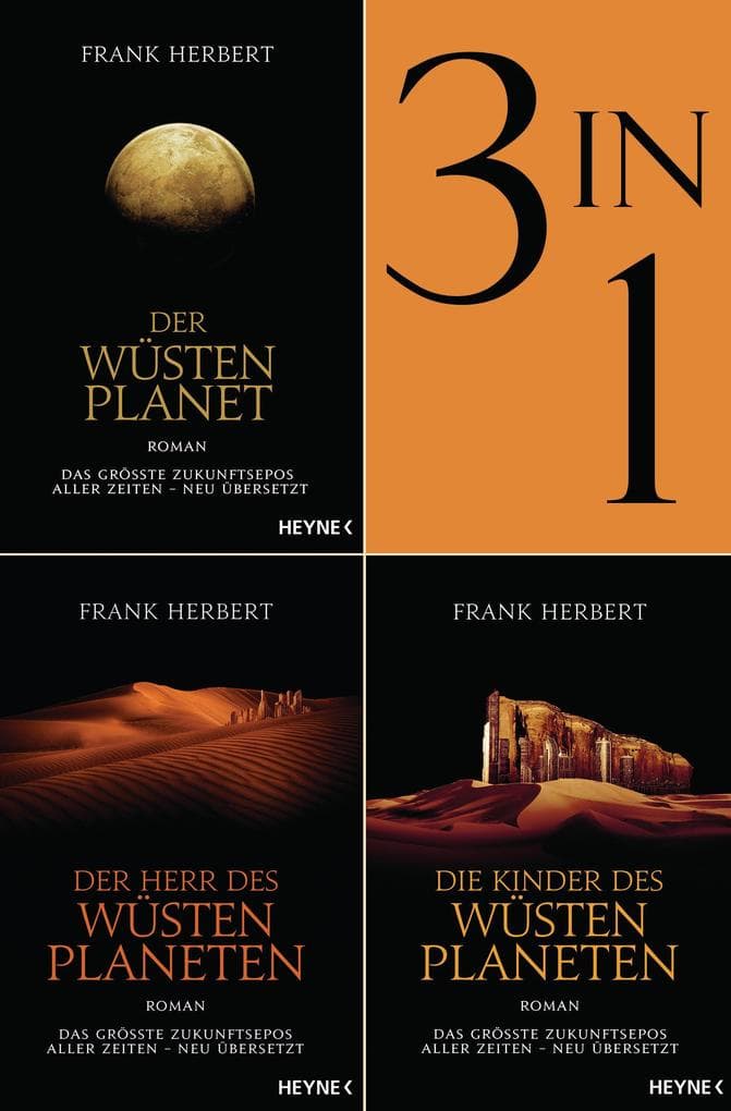 Der Wüstenplanet Band 1-3: Der Wüstenplanet / Der Herr des Wüstenplaneten / Die Kinder des Wüstenplaneten (3in1-Bundle): Drei Romane in einem Band. eBundle