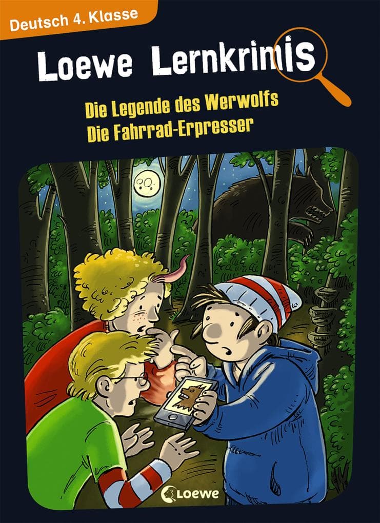 Loewe Lernkrimis - Die Legende des Werwolfs / Die Fahrrad-Erpresser: Spannendes Rätselbuch zum Mitmachen und Stärkung der Deutschkenntnisse für die 4. Klasse