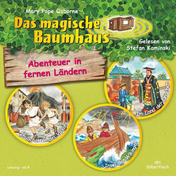 Abenteuer in fernen Ländern. Die Hörbuchbox (Das magische Baumhaus): Im Schatten des Vulkans / Im Land der Drachen / Insel der Wikinger
