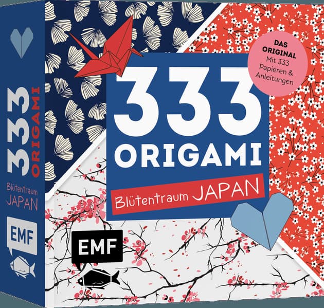 333 Origami - Blütentraum Japan: Mit Anleitungen und 333 feinen Papieren - Hochwertiges Origami-Papier mit zarten Mustern