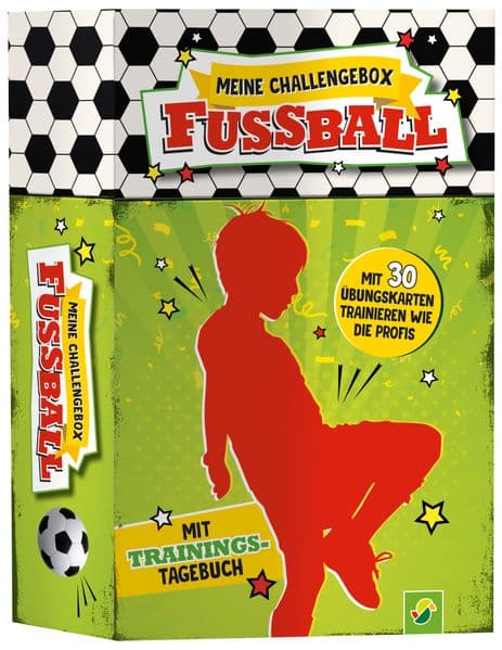 Meine Challengebox Fußball - Für Kinder ab 6 Jahren: Mit 30 Übungskarten & Trainingsbuch trainieren wie die Profis I Geschenk