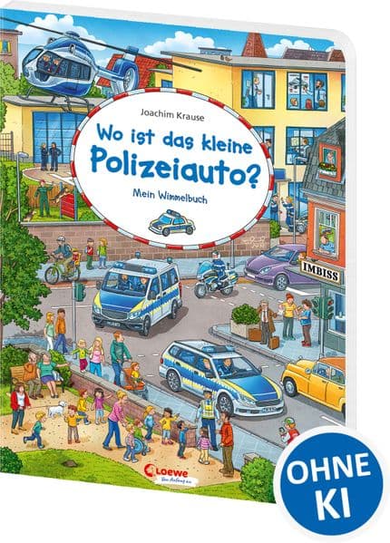 Wo ist das kleine Polizeiauto?: Mein Wimmelbuch - Kindgerechtes Suchbuch zur Förderung der Wahrnehmung und Konzentration für Kinder ab 2 Jahren