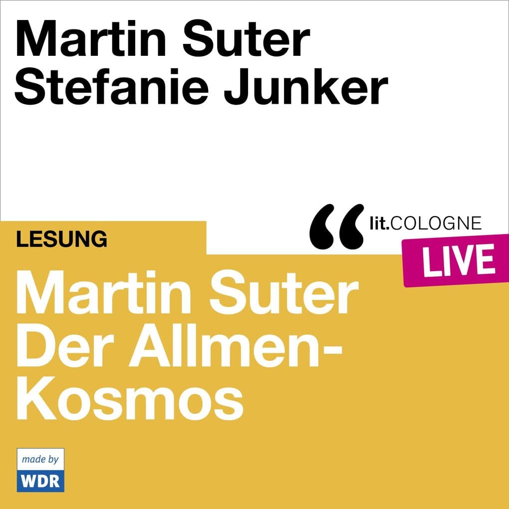 Martin Suter - Der Allmen-Kosmos: lit.COLOGNE live