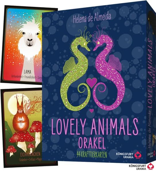Lovely Animals Orakel: 44 Krafttierkarten für Erwachsene und Kinder (Krafttier Fuchs, Elefant, Eichhörnchen...Orakel Deutsch)