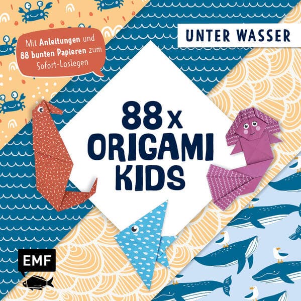 88 x Origami Kids - Unter Wasser: Mit Anleitungen und 88 bunten Papieren zum Sofort-Loslegen