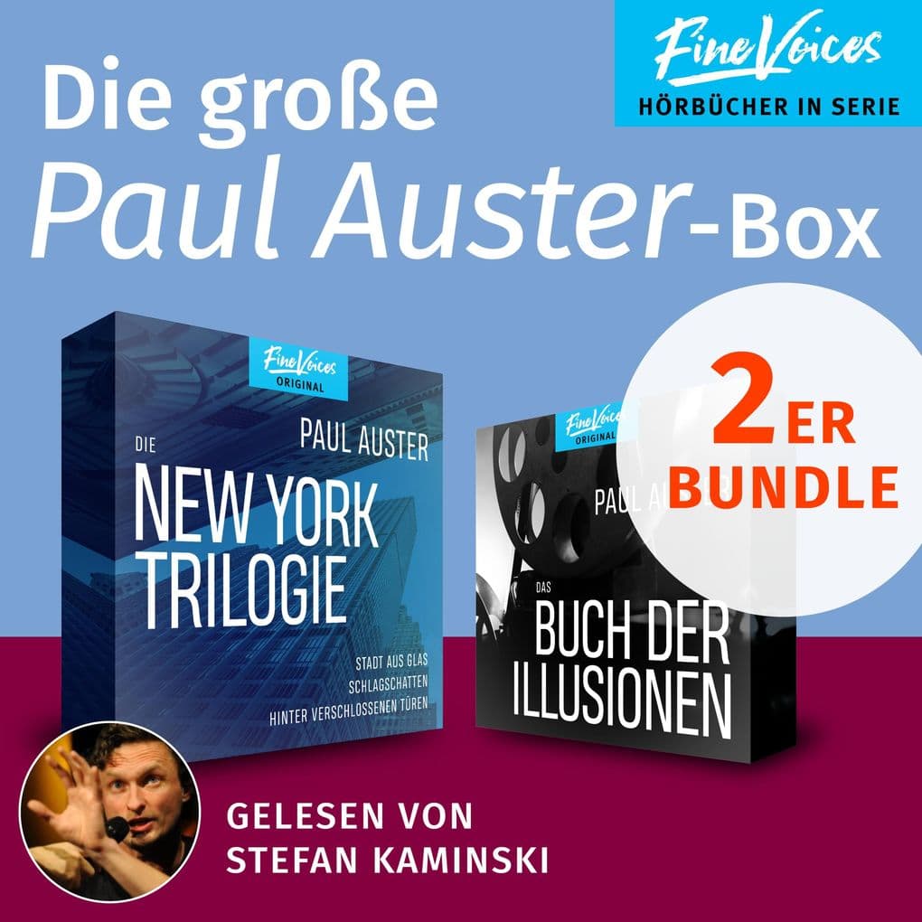 Die große Paul Auster-Box: Die New York-Trilogie + Das Buch der Illusionen