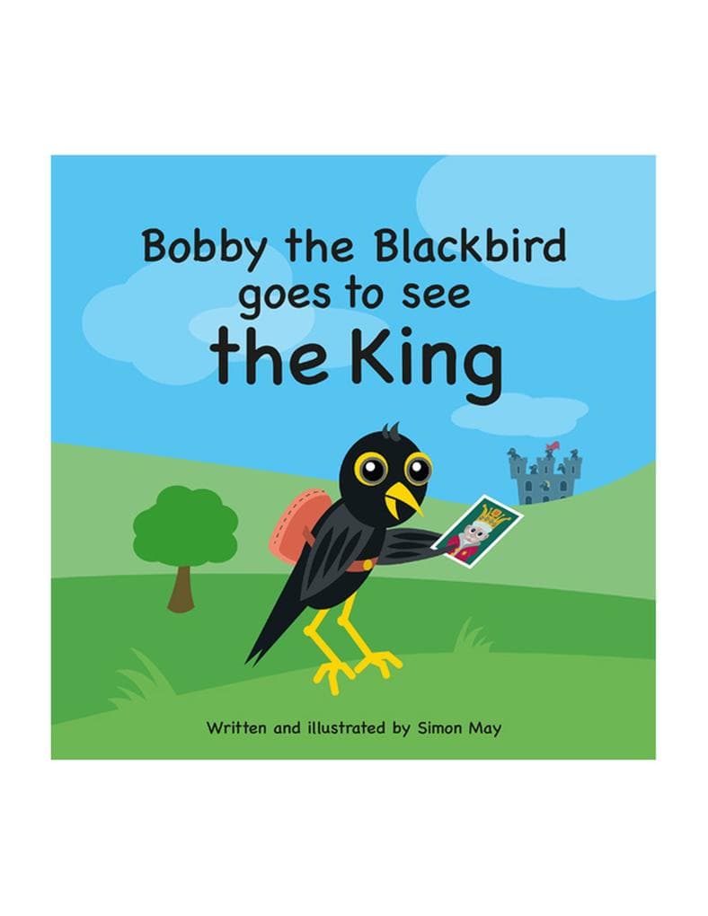 Bobby the Blackbird goes to see the King: Bobby the blackbird sets out to see the King of England. Along the way he meets Red Robin, Owl, Duck and Seagull, who join him in his adventure. The Ravens in the big tower lead them straight to the Palace where they find the King and his golden crown.