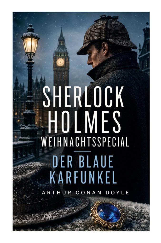 Sherlock Holmes Weihnachtsspecial - Der blaue Karfunkel: Ein Festtagskrimi im viktorianischen London um Weihnachtsgans, Indizien und Schuld