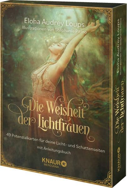 Die Weisheit der Lichtfrauen: 49 Potenzialkarten für deine Licht- und Schattenseiten mit Anleitungsbuch | Inspirierende Orakelkarten