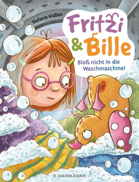 Fritzi und Bille - Bloß nicht in die Waschmaschine: Witziges Bilderbuch für Kinder ab 4 Jahre - viele Sprechblasen und Fragen laden zum Vorlesen, Erzählen und Lachen ein