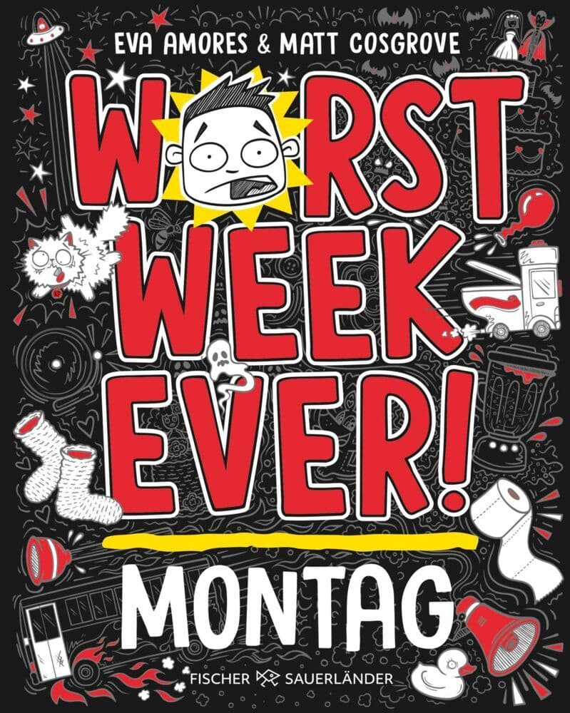 Worst Week Ever - Montag: Band 1 | Neuer Comic Roman für Kinder ab 10 Jahre - Witzige Bilder und einfache Texte begeistern Comicfans sowie Lesemuffel jeden Tag der Woche