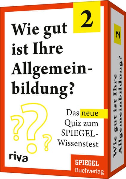 Wie gut ist Ihre Allgemeinbildung? 2: Das neue Quiz zum SPIEGEL-Wissenstest. Das perfekte Geschenk zu Geburtstag oder Weihnachten für alle Quizfans. Schule dein Allgemeinwissen