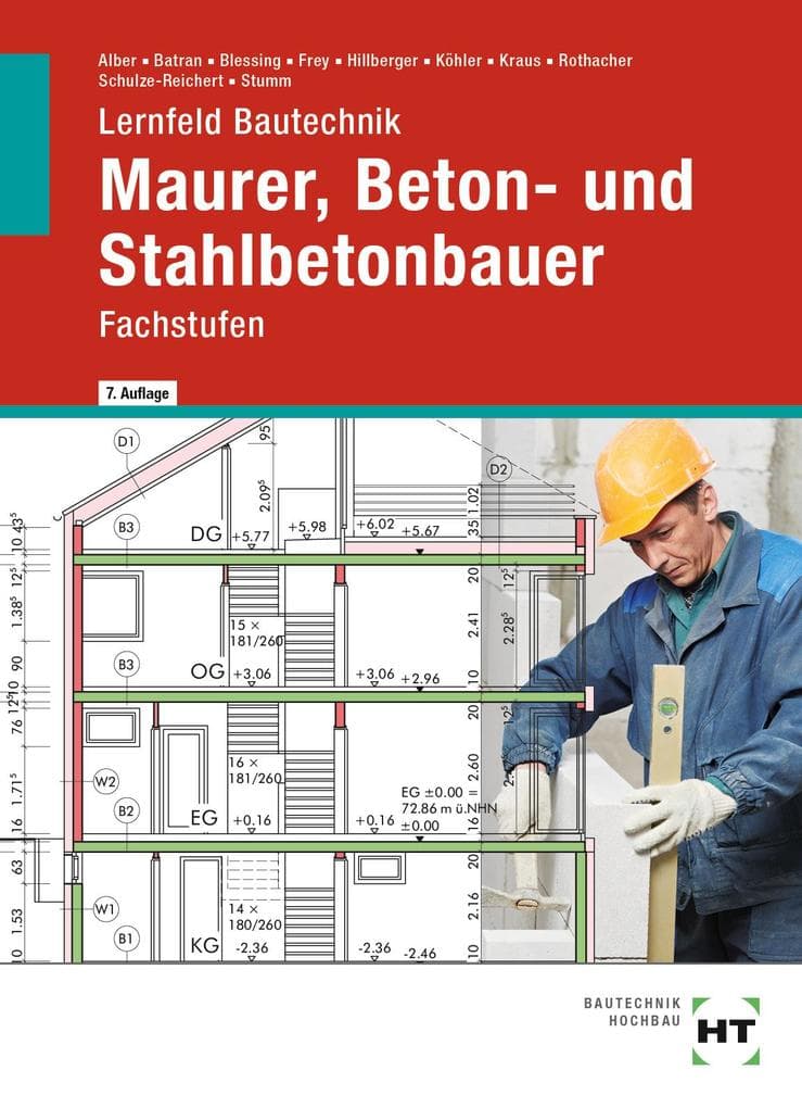 Lernfeld Bautechnik Maurer, Beton- und Stahlbetonbauer: Fachstufen
