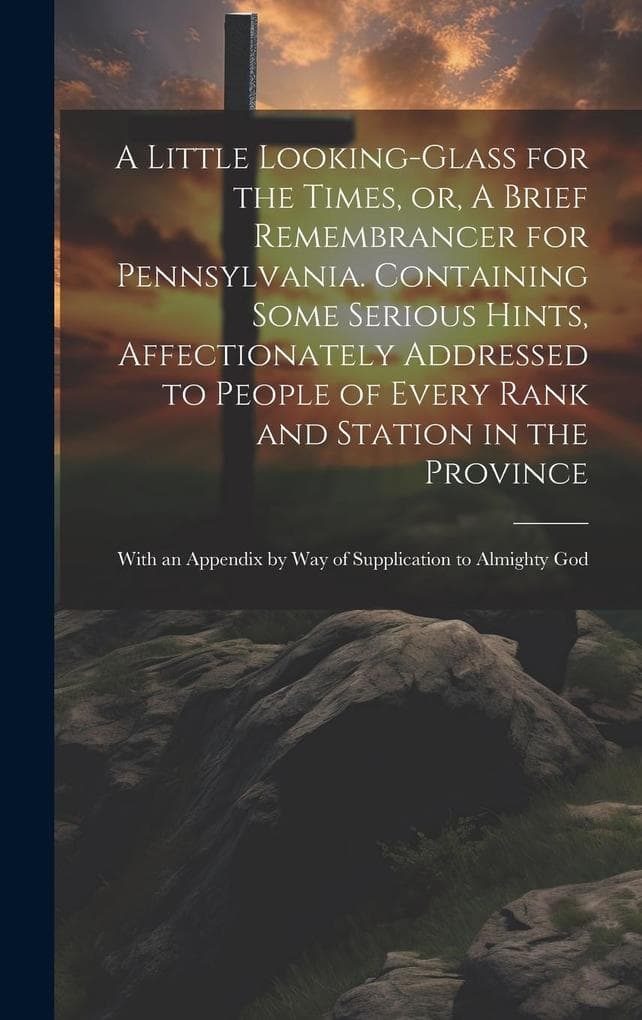 A Little Looking-glass for the Times, or, A Brief Remembrancer for Pennsylvania. Containing Some Serious Hints, Affectionately Addressed to People of Every Rank and Station in the Province: With an Appendix by Way of Supplication to Almighty God