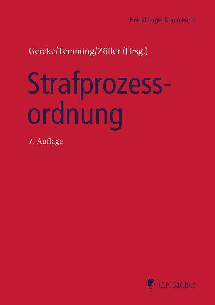 Strafprozessordnung: Kommentar