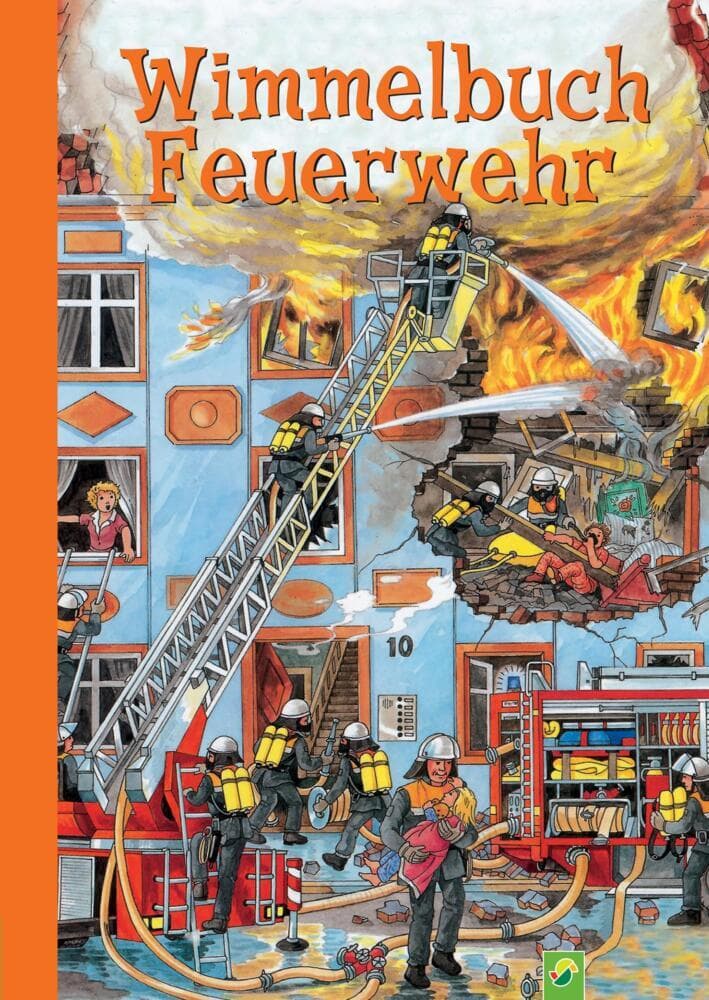 Wimmelbuch Feuerwehr für Kinder ab 3: Von Hand illustriert - ohen KI