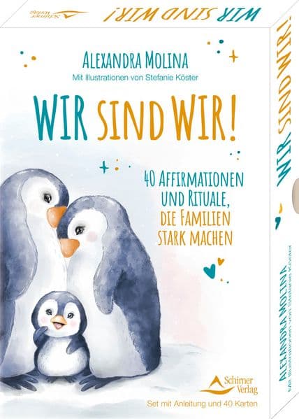 Wir sind wir! - 40 Affirmationen und Rituale, die Familien stark machen: Set mit Anleitung und 40 Karten
