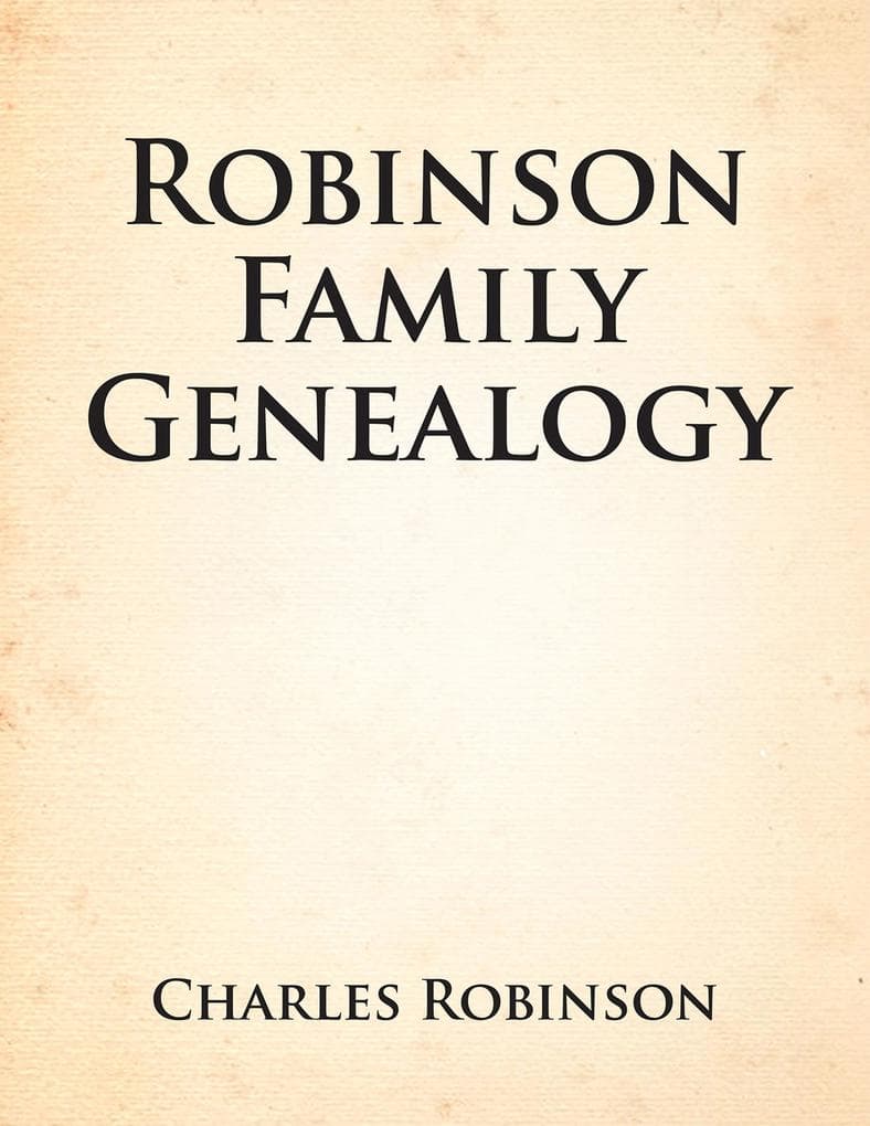 Robinson Family Genealogy