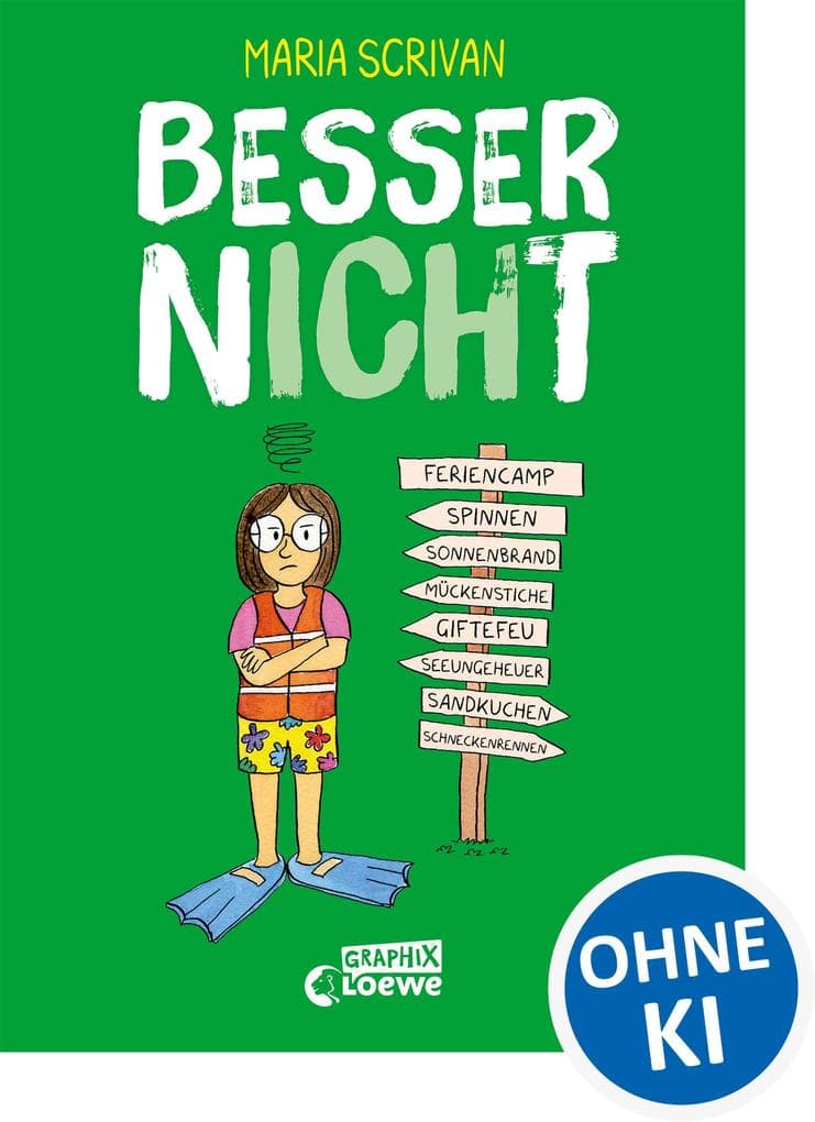 besser nICHt (nICHt genug-Reihe, Band 3): Mutig gegen die eigenen Ängste -Comic-Buch von New York Times-Bestsellerautorin Maria Scrivan