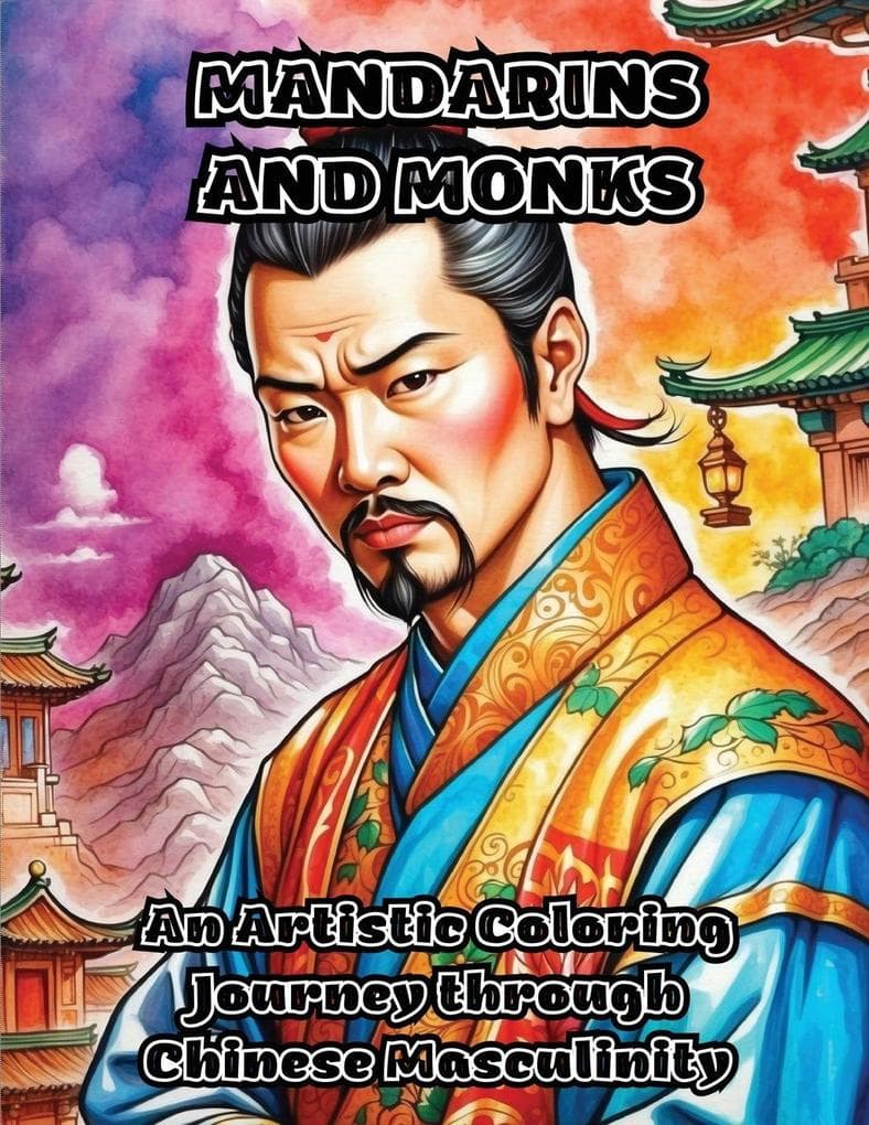 Mandarins and Monks: An Artistic Coloring Journey through Chinese Masculinity