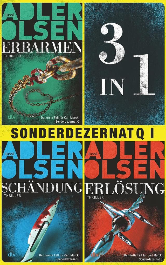 Sonderdezernat Q I: Die ersten 3 Fälle für Carl Mørck in einem E-Book