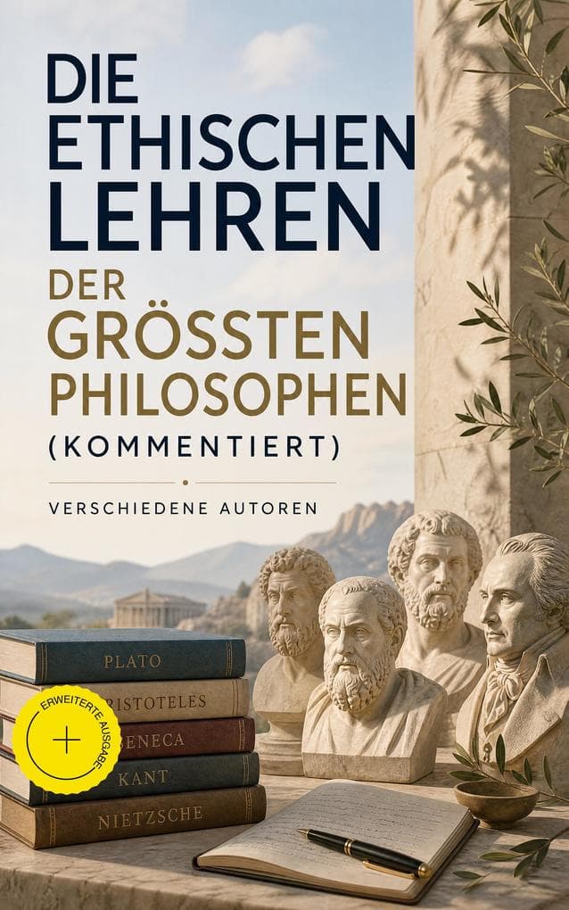 Die ethischen Lehren der größten Philosophen (Kommentiert): Erweiterte Ausgabe. Nikomachische Ethik, Von den Pflichten, Kritik der praktischen Vernunft, Jenseits von Gut und Böse, Aphorismen zur Lebensweisheit