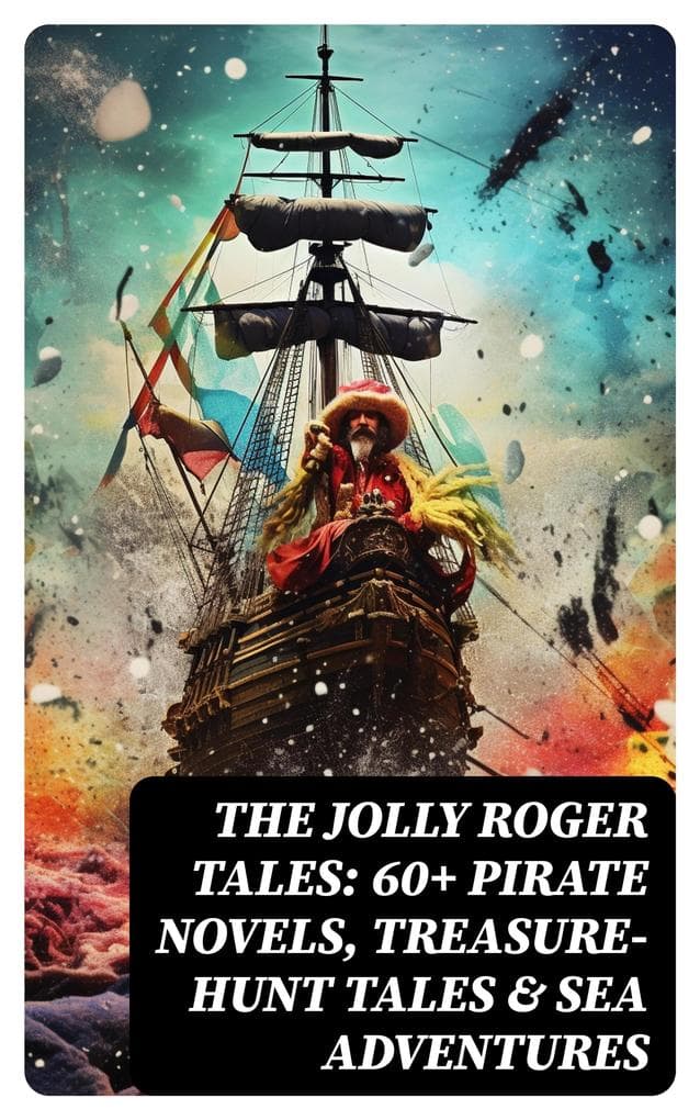 The Jolly Roger Tales: 60+ Pirate Novels, Treasure-Hunt Tales & Sea Adventures: Blackbeard, Captain Blood, Facing the Flag, Treasure Island, The Gold-Bug, Captain Singleton...