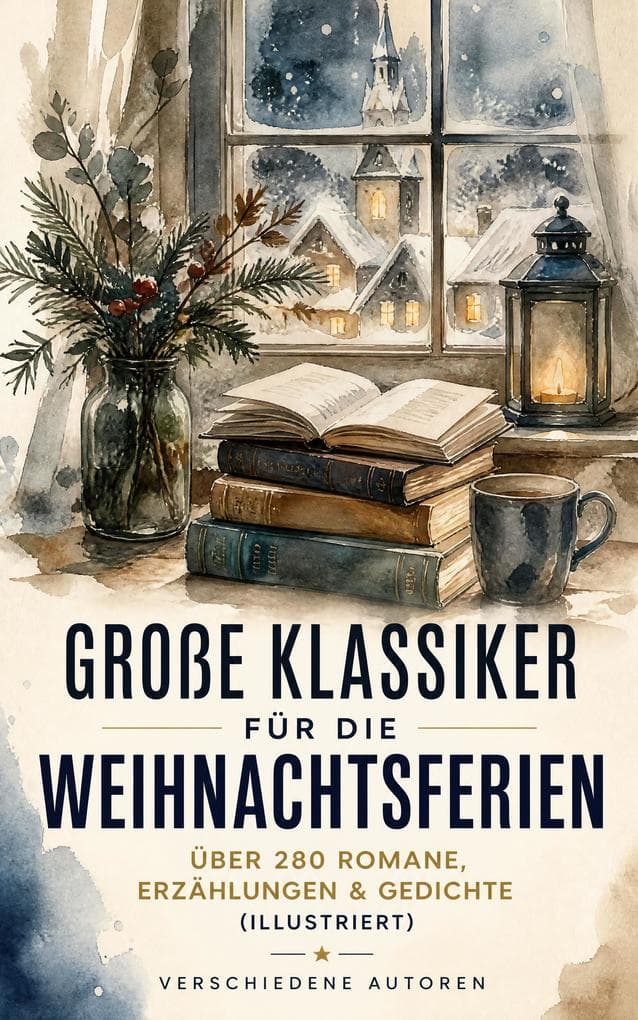 Große Klassiker für die Weihnachtsferien: Über 280 Romane, Erzählungen & Gedichte (Illustriert): Illustrierte Wintermärchen, Adventserzählungen und Gedichte
