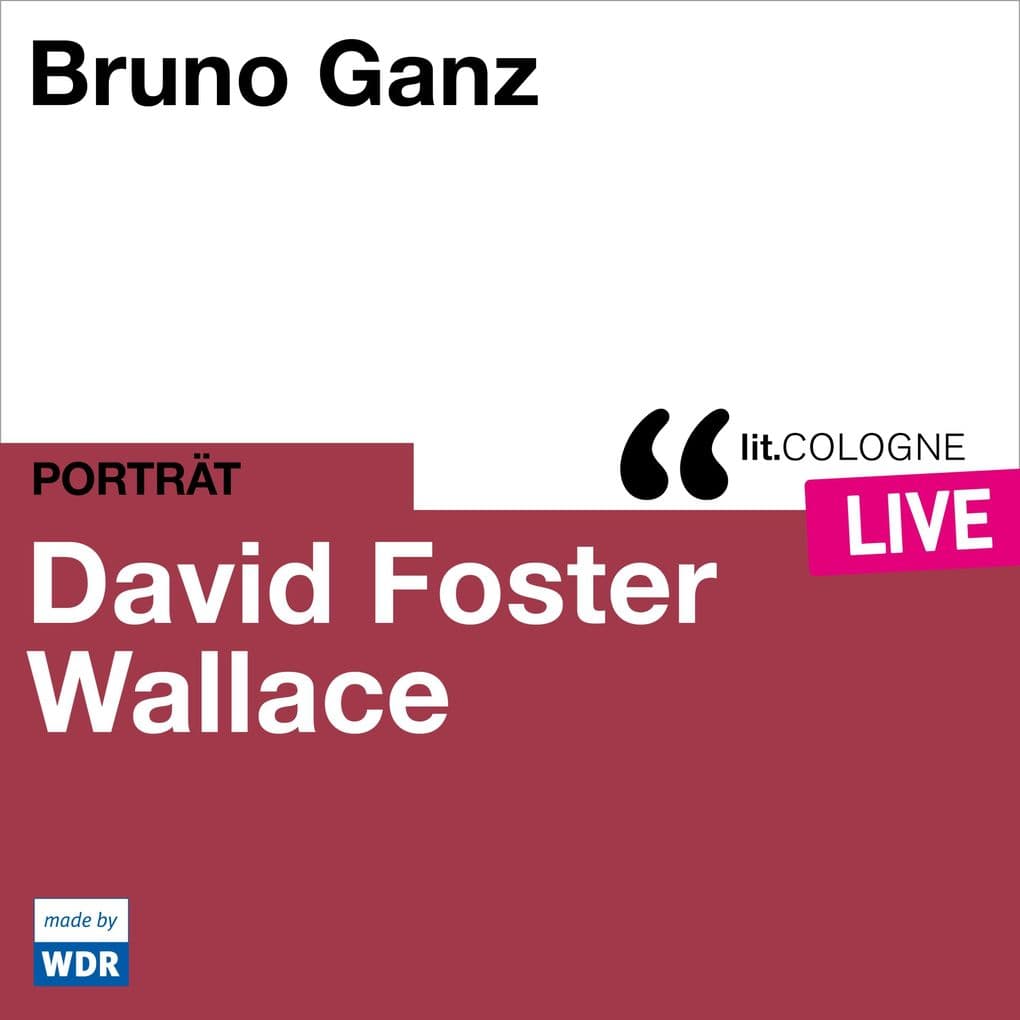 Bruno Ganz liest David Foster Wallace: lit.COLOGNE live