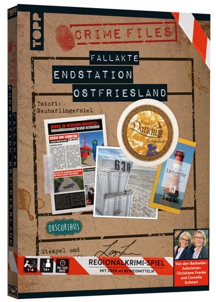 Crime Files - Fallakte: Endstation Ostfriesland: Ermitteln und Rätseln - mit realistischen Beweismitteln. Brandneue Regionalkrimi-Story von Bestsellerautorinnen!
