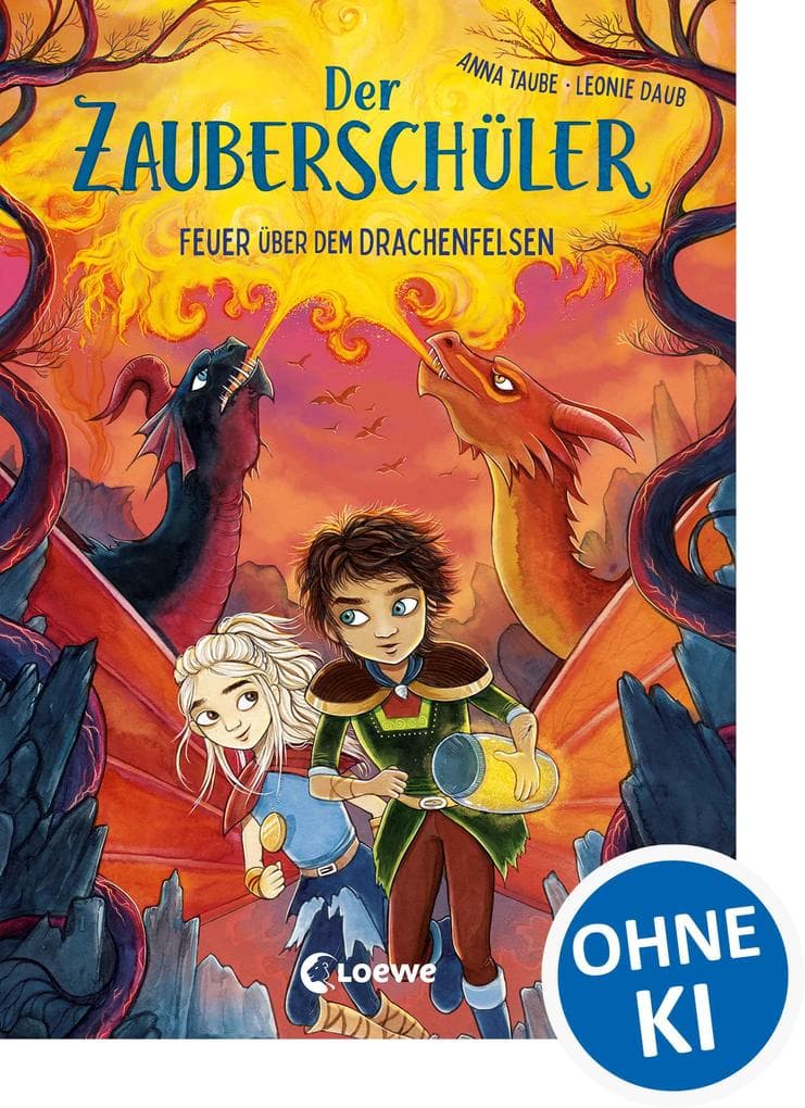Der Zauberschüler (Band 6) - Feuer über dem Drachenfelsen: Coole Fantasy-Abenteuer für Erstleser ab 7 Jahren