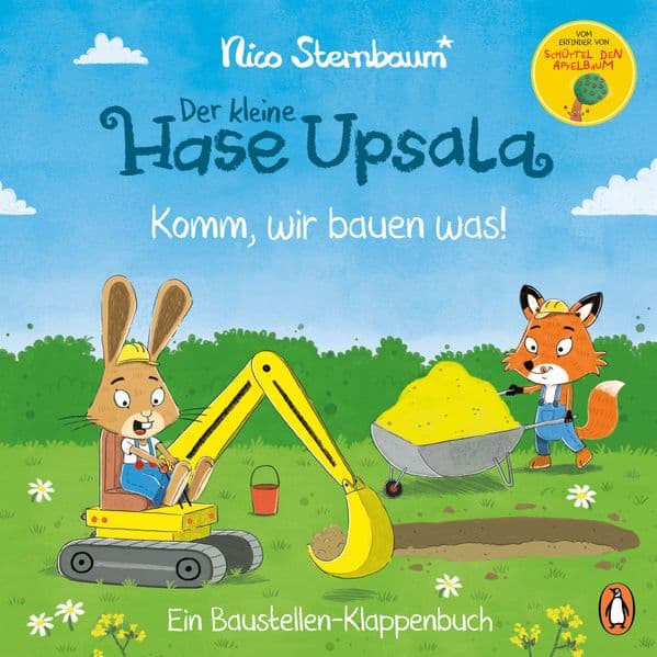 Der kleine Hase Upsala - Komm, wir bauen was! - Ein Baustellen-Klappenbuch: Pappbilderbuch ab 2 Jahren mit großen Klappen