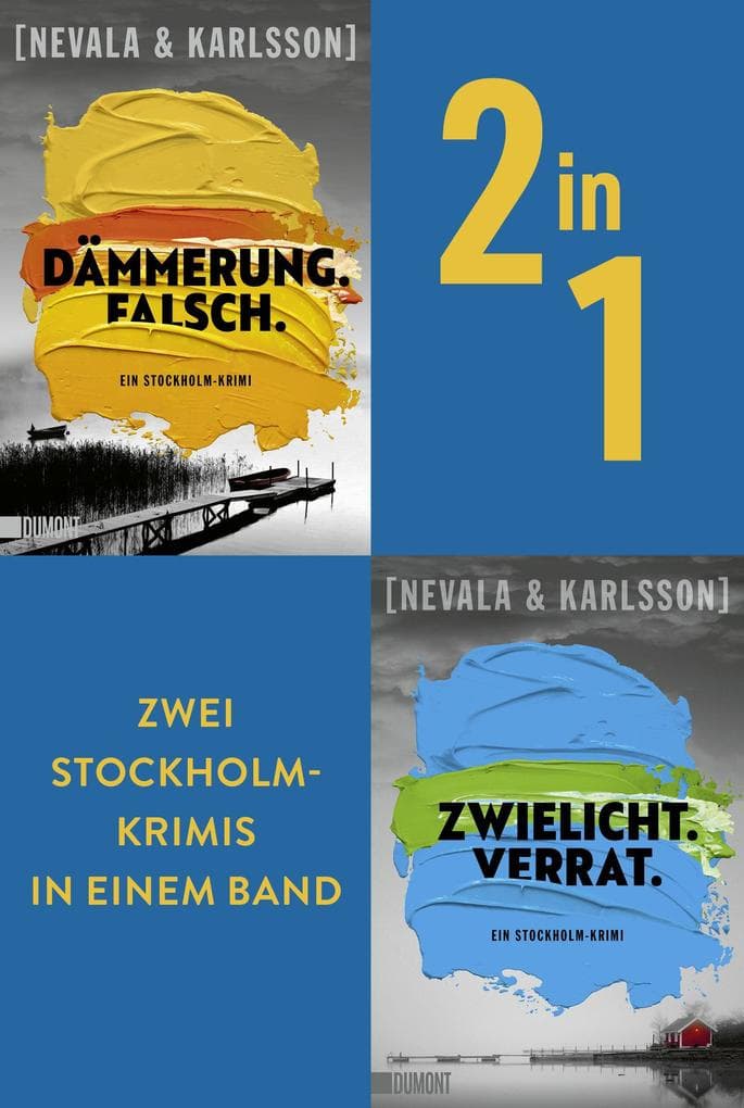 Dämmerung. Falsch. &Zwielicht. Verrat.: Zwei Stockholm-Krimis in einem Band
