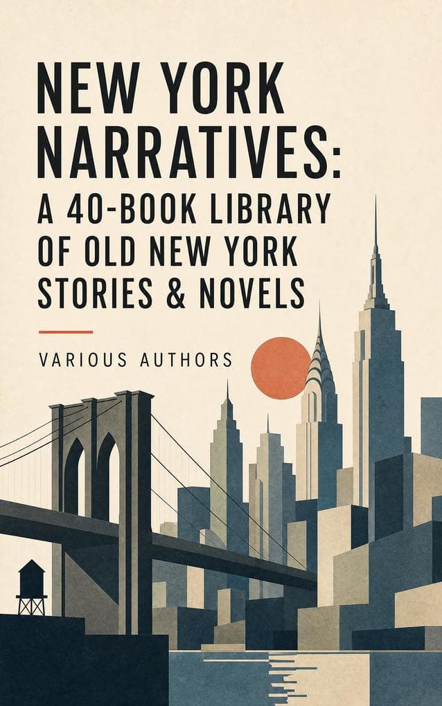 New York Narratives: A 40-Book Library of Old New York Stories & Novels: Forty Tales of Gilded Age Society, Immigrant Life, Tenements, and Wall Street