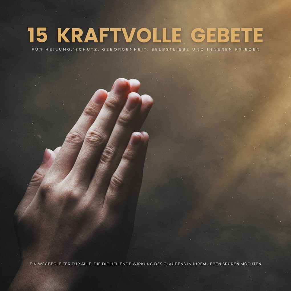 15 kraftvolle Gebete für Heilung, Schutz, Geborgenheit, Selbstliebe und inneren Frieden: Ein spiritueller Wegbegleiter für alle, die die heilende Wirkung des Glaubens in ihrem Leben spüren möchten