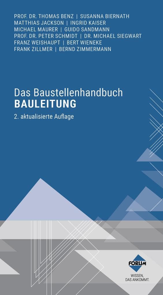 Das Baustellenhandbuch Bauleitung: E-Book im PDF+EPUB-Format