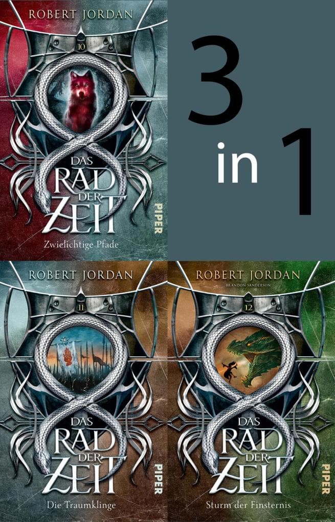 Bundle: Das Rad der Zeit 10 bis 12: Zwielichtige Pfade; Die Traumklinge; Sturm der Finsternis | Die Buch-Serie zur großen prime video-Serie »Wheel of Time« (WoT)!