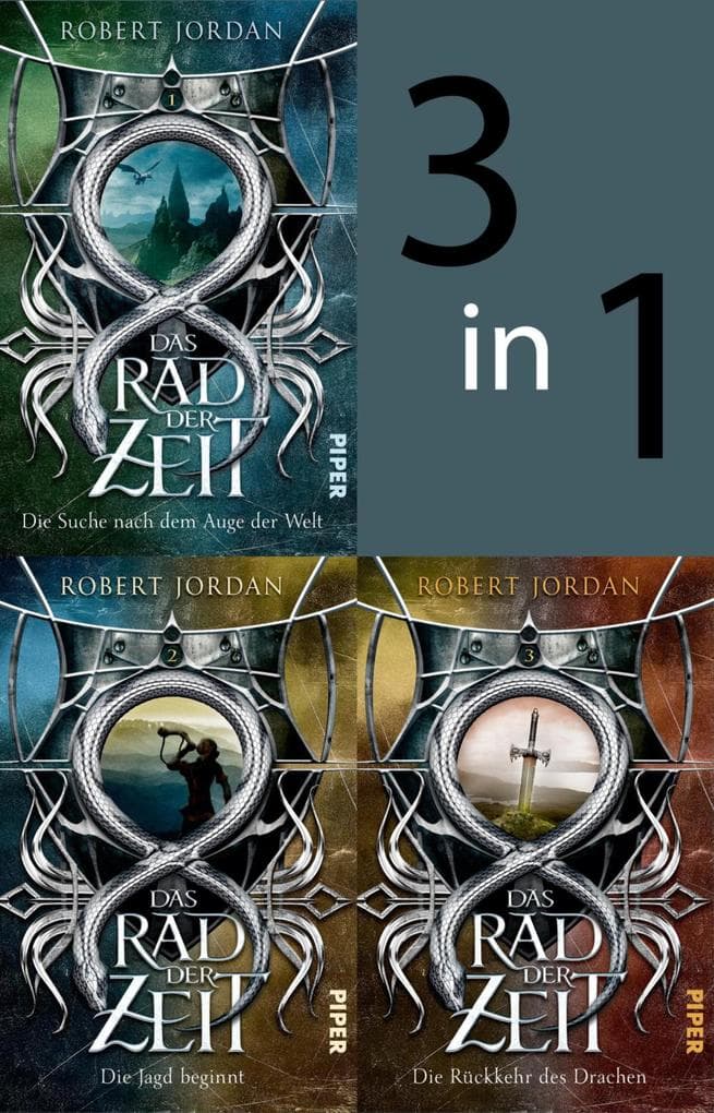 Bundle: Das Rad der Zeit 1 bis 3: Die Suche nach dem Auge der Welt; Die Jagd beginnt; Die Rückkehr des Drachen | Die Buch-Serie zur großen prime video-Serie »Wheel of Time« (WoT)!