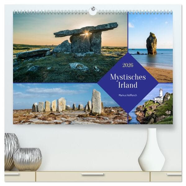 Mystisches Irland (hochwertiger Premium Wandkalender 2026 DIN A2 quer), Kunstdruck in Hochglanz: Fotografien aus Irland von Markus Helfferich