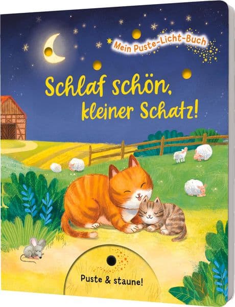 Mein Puste-Licht-Buch: Schlaf schön, kleiner Schatz!: Mit Puste-Licht und LED-Lämpchen