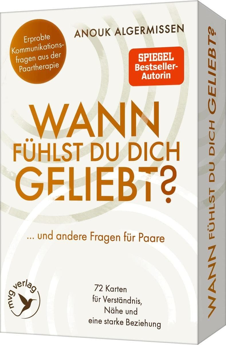 'Wann fühlst du dich geliebt?' und andere Fragen für Paare: 72 Karten für Verständnis, Nähe und eine starke Beziehung