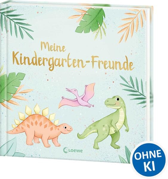 Meine Kindergarten-Freunde (neu) - Dinosaurier: Wunderschönes Eintragbuch für die besten Freund*innen aus dem Kindergarten - Das perfekte Geschenk für Dinofans ab 3 Jahren