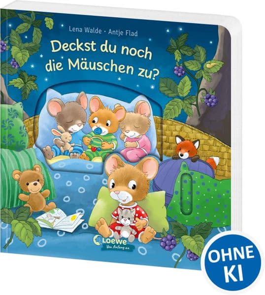 Deckst du noch die Mäuschen zu?: Mitmach-Pappbilderbuch zum Thema Gute Nacht für Kinder ab 2 Jahren - Mit vielen Spielelementen, Klappen und beruhigenden Reimen - Perfekt als Einschlafritual