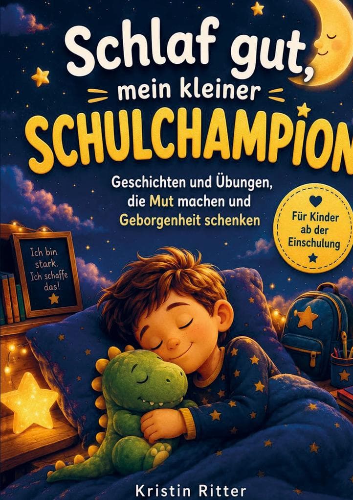 Schlaf gut, mein kleiner Schulchampion: Geschichten und Übungen, die Mut machen und Geborgenheit schenken