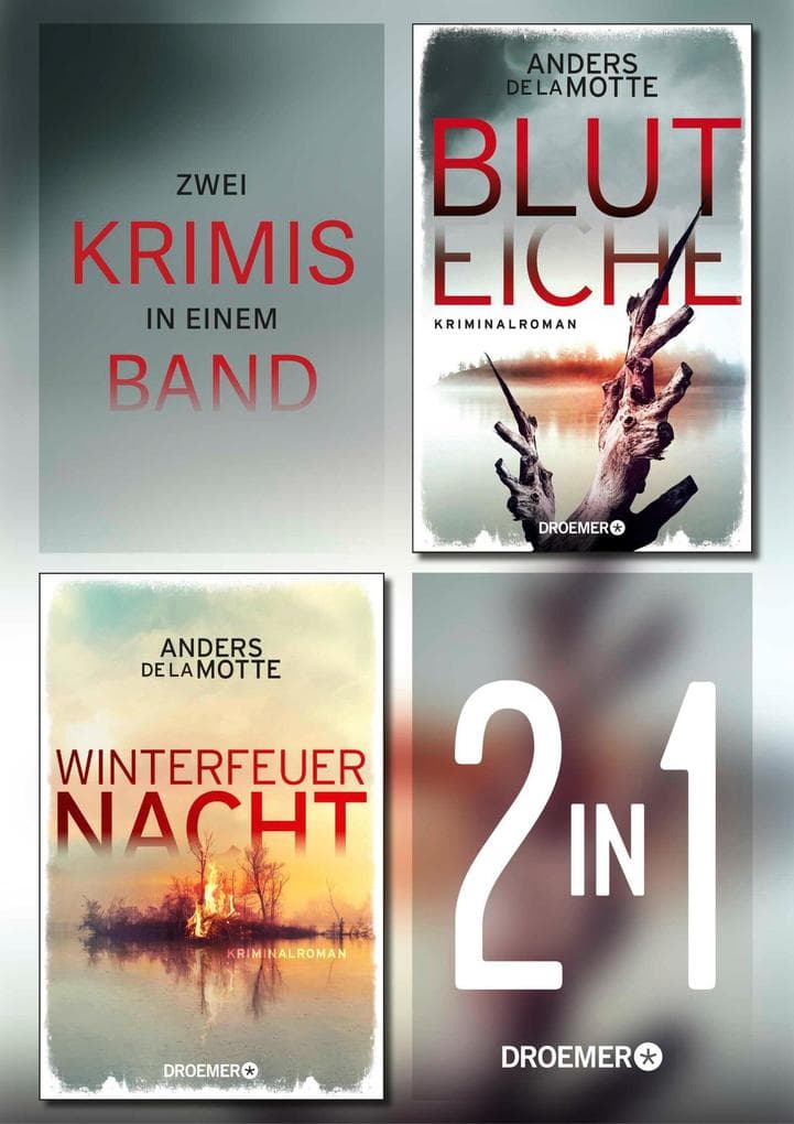 Winterfeuernacht & Bluteiche (2in1): Zwei Schweden-Krimis von Anders de la Motte in einem Band