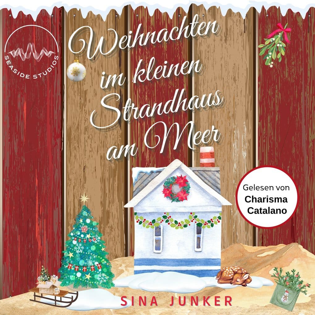 Weihnachten im kleinen Strandhaus am Meer: Ein weihnachtlicher Liebesroman an der malerischen Nordseeküste von Dänemark als Hörbuch