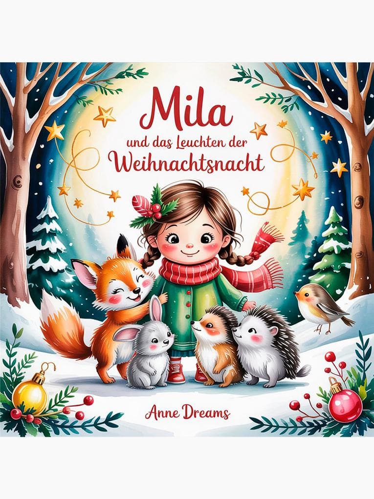 Mila und das Leuchten der Weihnachtsnacht: Eine zauberhafte Weihnachtsgeschichte über Mut, Freundschaft und Weihnachtszauber - Liebevolles Bilderbuch für Kinder ab 3 Jahren