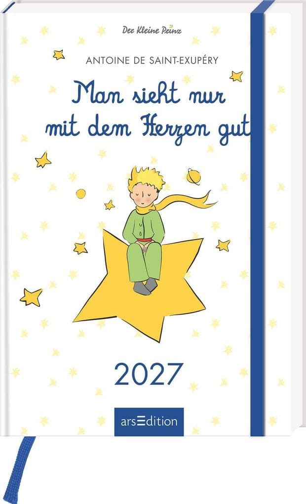 Buchkalender Man sieht nur mit dem Herzen gut 2027: Der Kleine Prinz