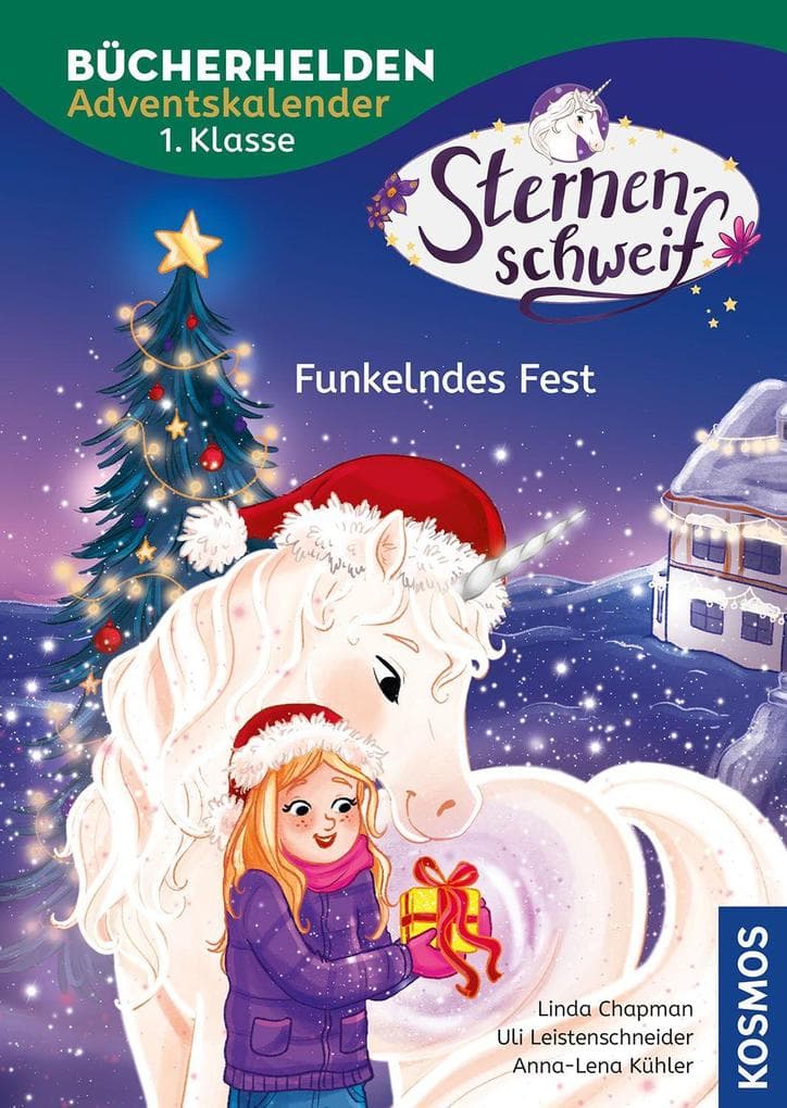 Sternenschweif, Bücherhelden 1. Klasse, Adventskalender, Funkelndes Fest: Gut lesen können - Spielerisch lesen üben mit vielen weihnachtlichen Rätseln, DIYs und Bastelideen.