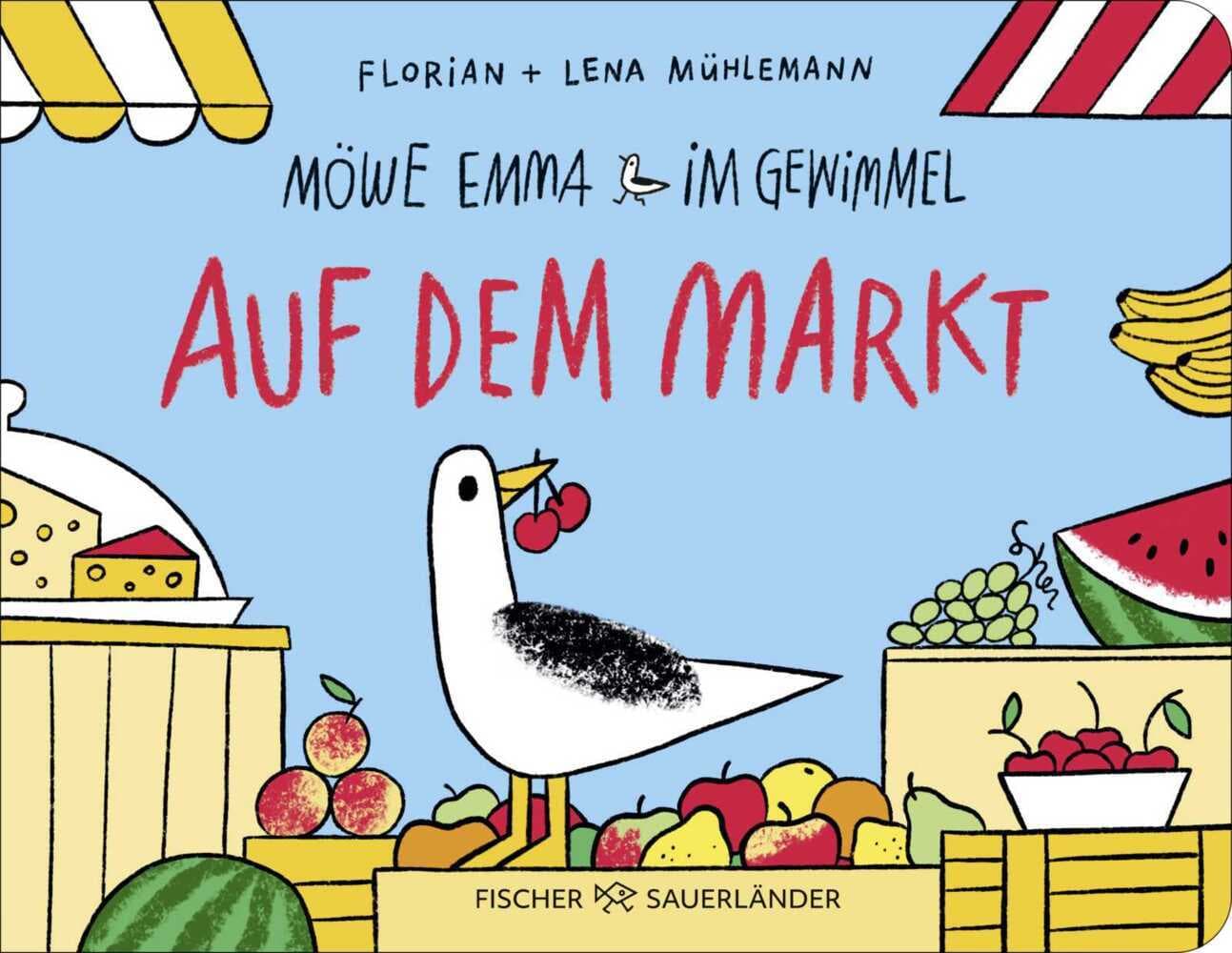 Möwe Emma im Gewimmel: Auf dem Markt: Wimmelbuch ab 2 Jahren